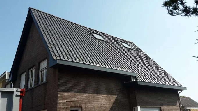 Bekleding van dakgoten Ronse, Oost-Vlaanderen